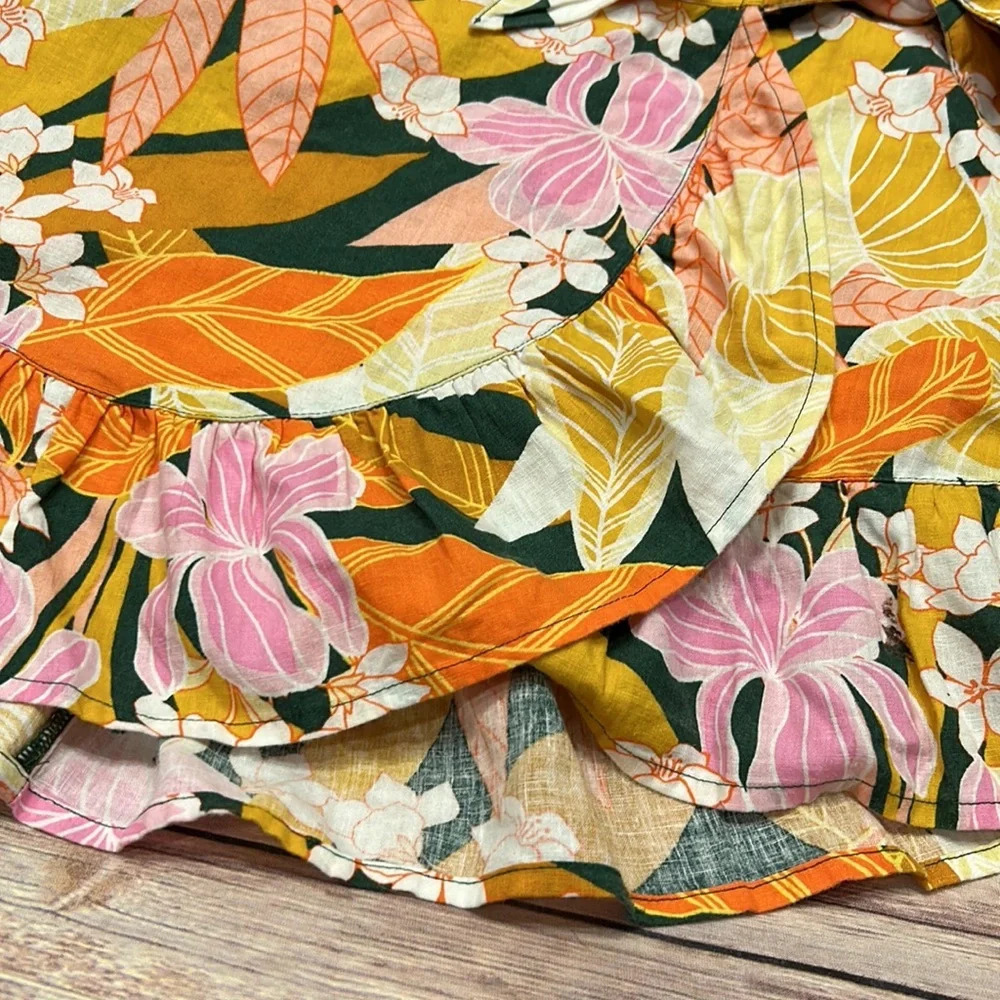 Aerie floral wrap around skirt - Picture 3 of 9